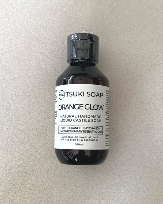 Orange Glow Liquid Castile Soap - 100ml Travel Size