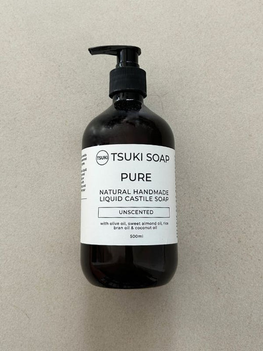 Pure Unscented - Handmade Natural Liquid Castile Soap