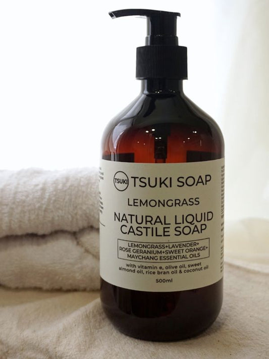 Lemongrass - Handmade Natural Liquid Castile Soap