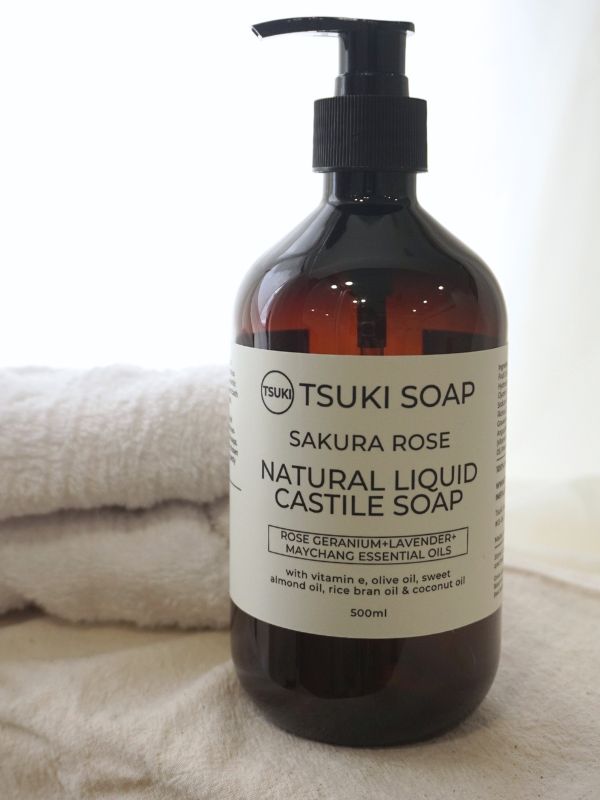 Sakura Rose - Handmade Natural Liquid Castile Soap