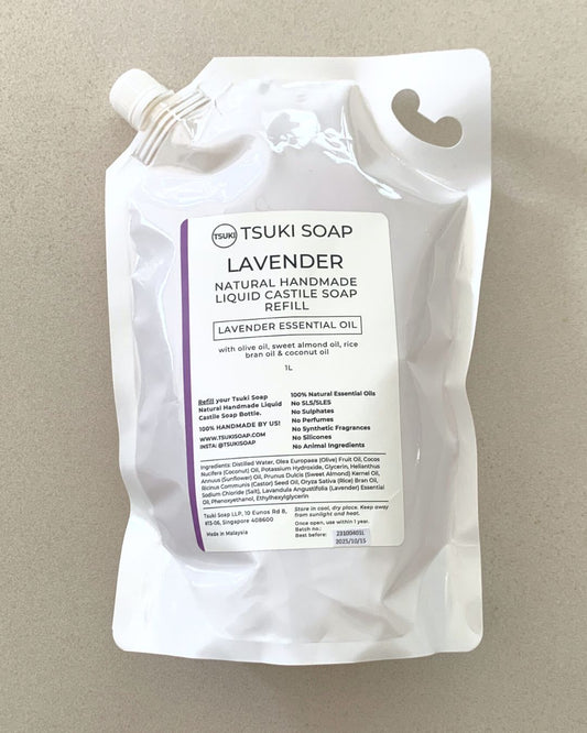 Lavender Liquid Castile Soap - 1L Refill