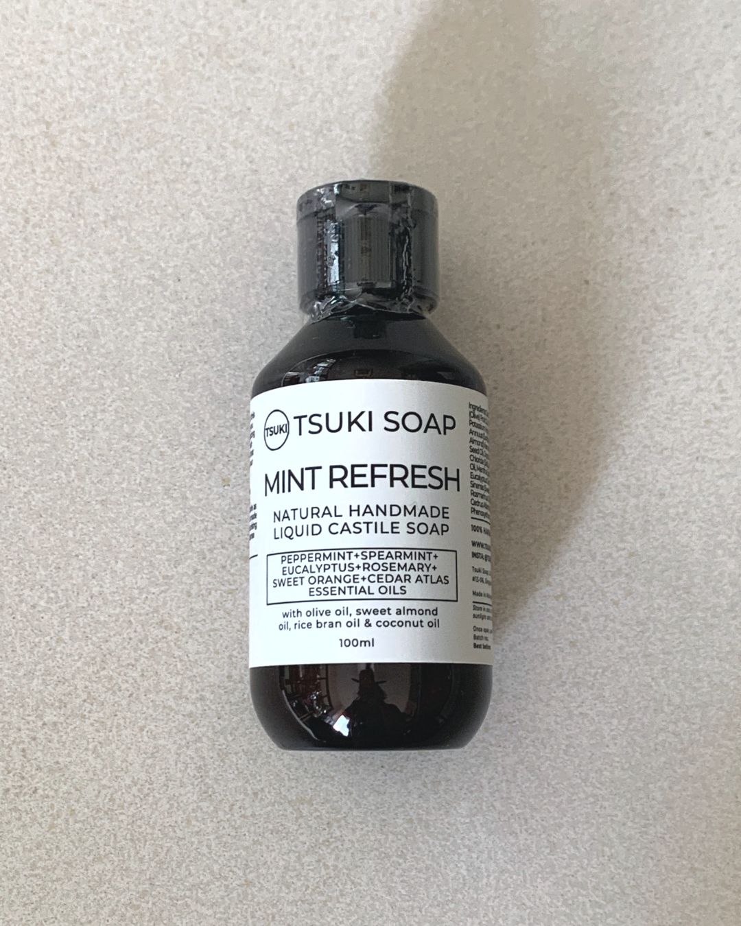 Mint Refresh Liquid Castile Soap - 100ml Travel Size