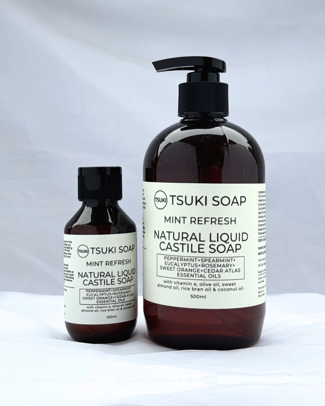 Mint Refresh - Handmade Natural Liquid Castile Soap