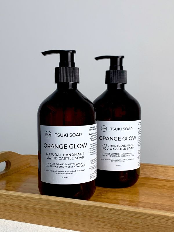 Orange Glow Liquid Castile Soap - 1L Refill
