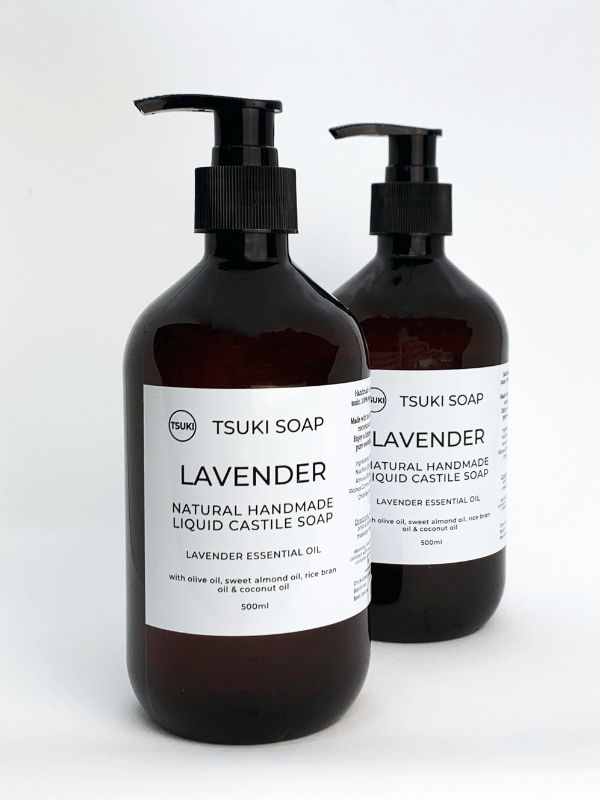 lavender liquid castile soap 500ml two